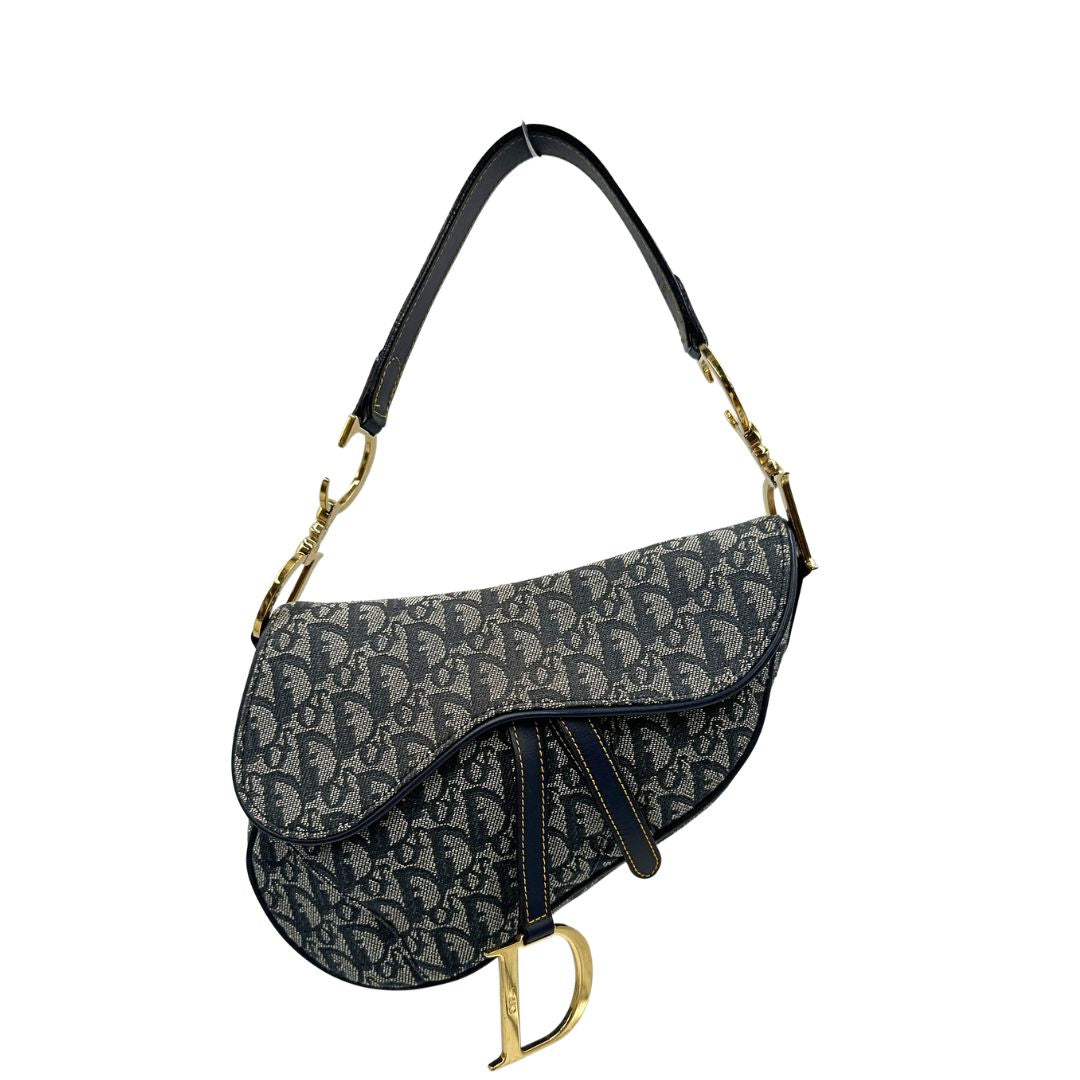 front  Borsa Dior in tela con l'iconico motivo jacquard