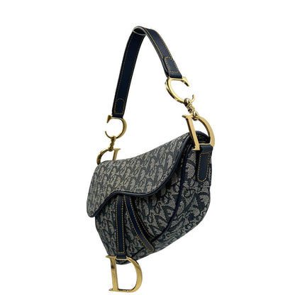 lato  Borsa Dior in tela con l'iconico motivo jacquard 