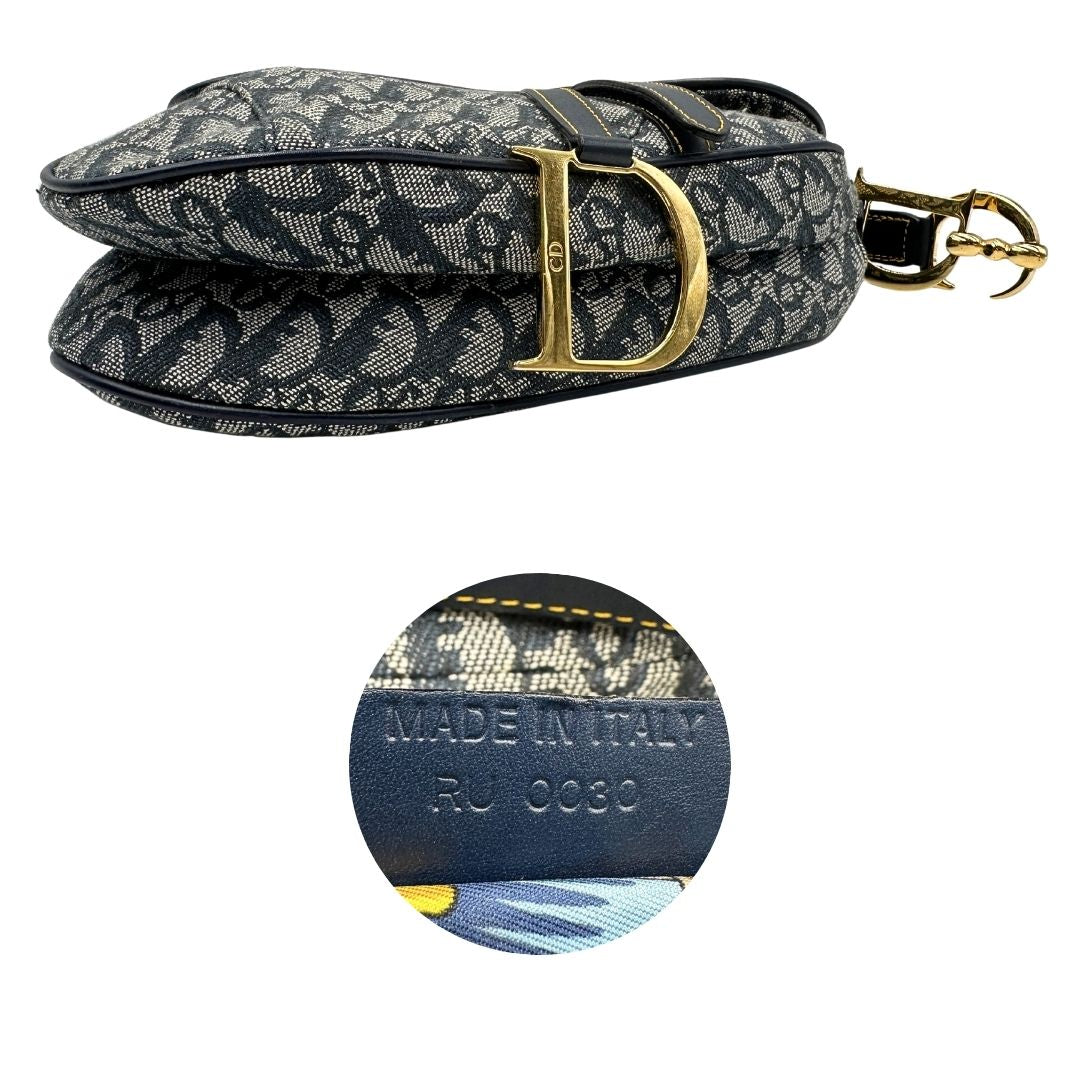 base e cod.  Borsa Dior in tela con l'iconico motivo jacquard 