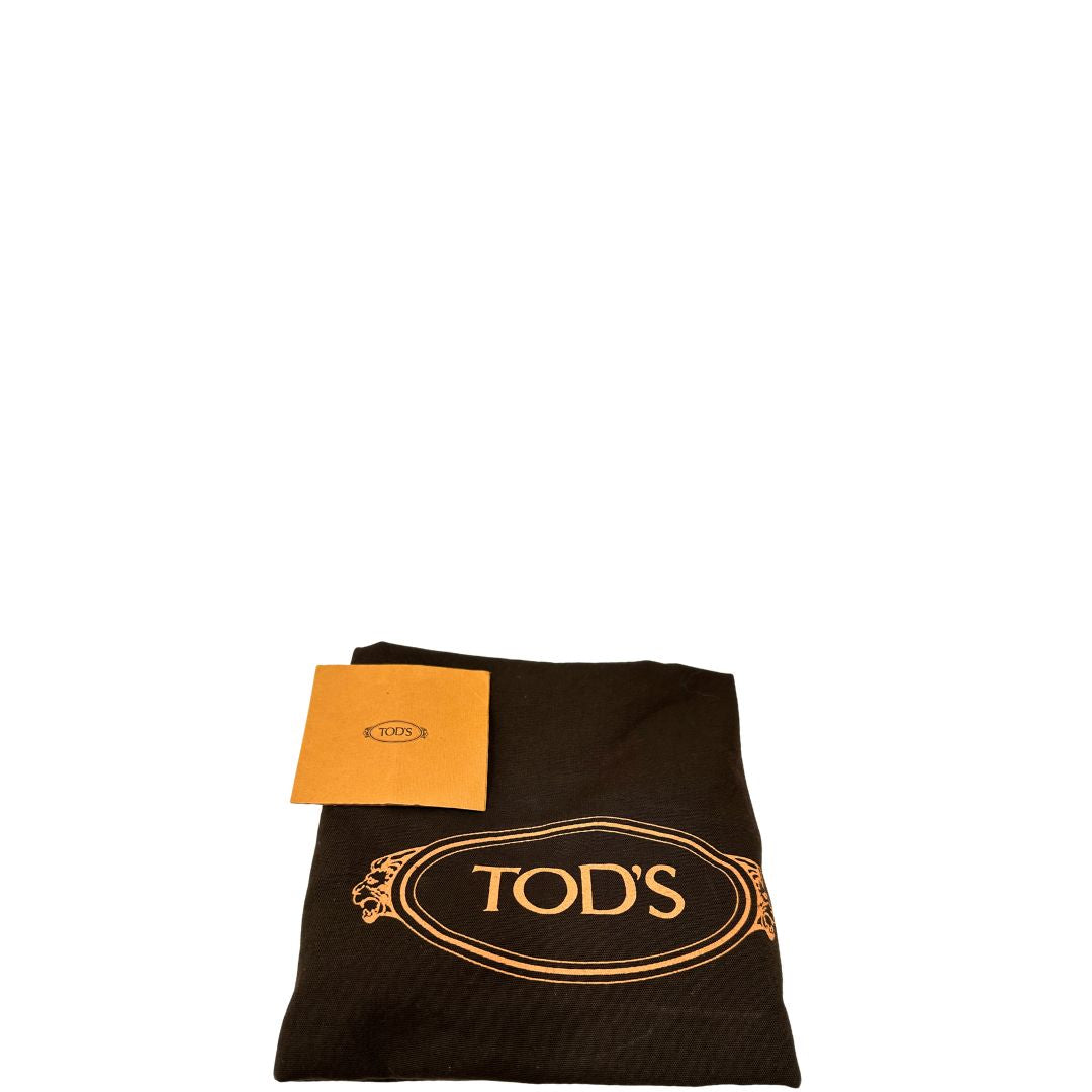 dustbag Borsa Tod's Wave in pelle marrone cognac 