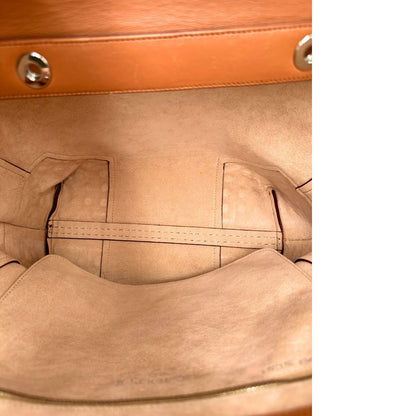 interno Borsa Tod's Wave in pelle marrone cognac 