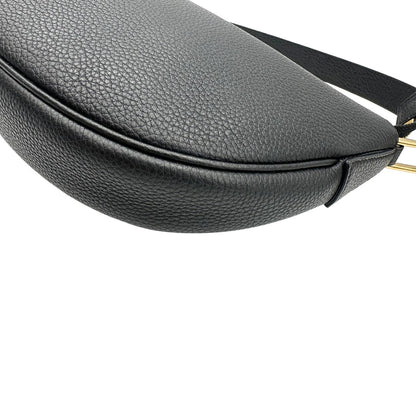 angolo Borsa Salvatore Ferragamo in pelle nera con hardware dorato 