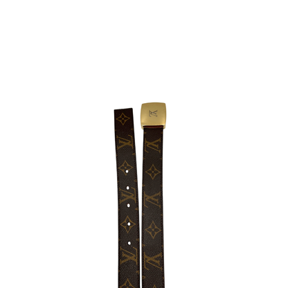 Cintura LV in canvas marrone monogram. Originale, usata, di lusso, in ottime condizioni.