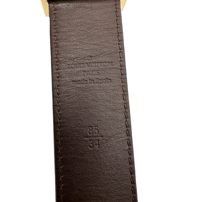 Cintura LV in canvas marrone monogram. Originale, usata, di lusso, in ottime condizioni.