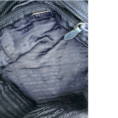 interno Pouch Prada in nylon blu  