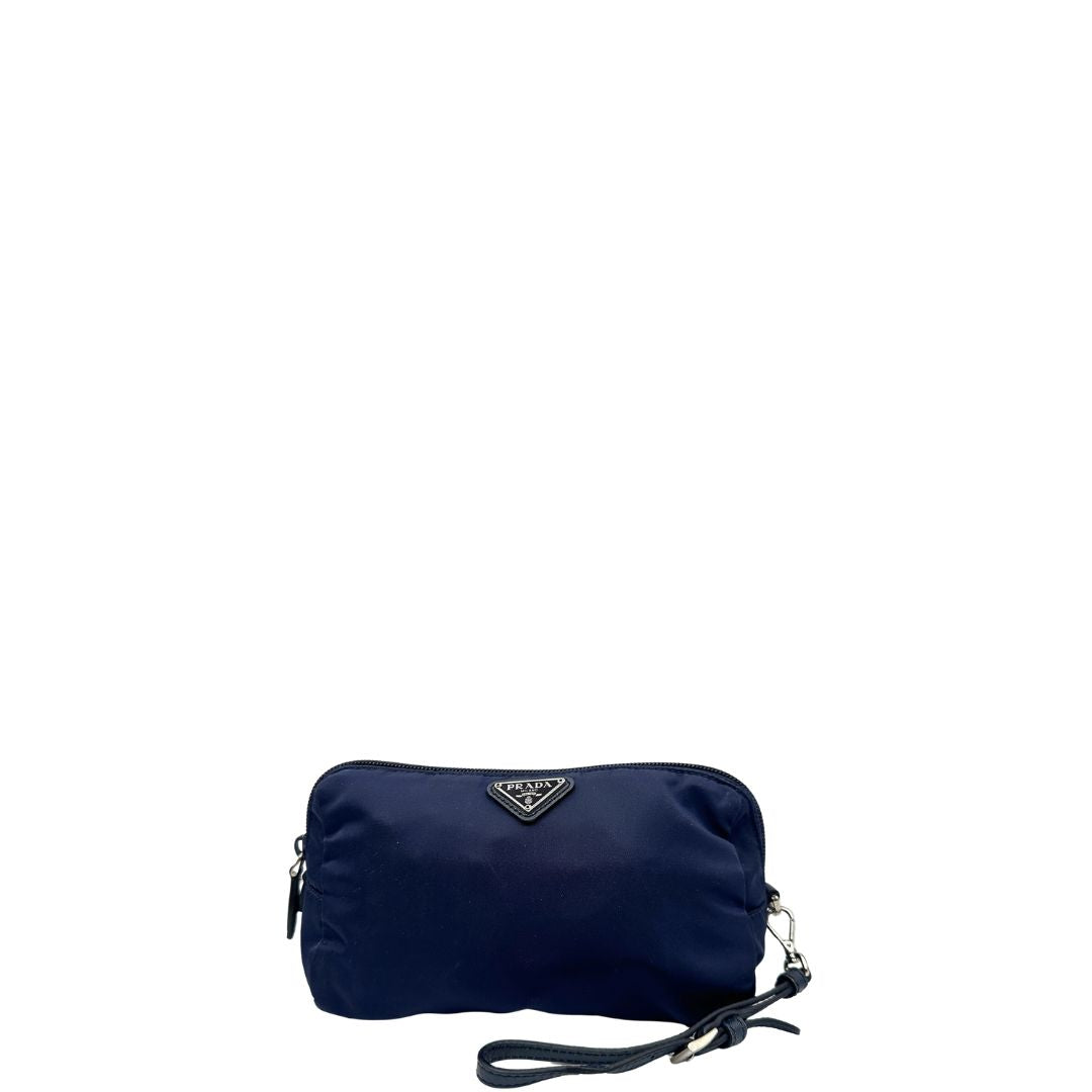 Pouch Prada nylon blu