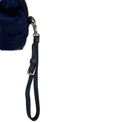 polsiera Pouch Prada in nylon blu  