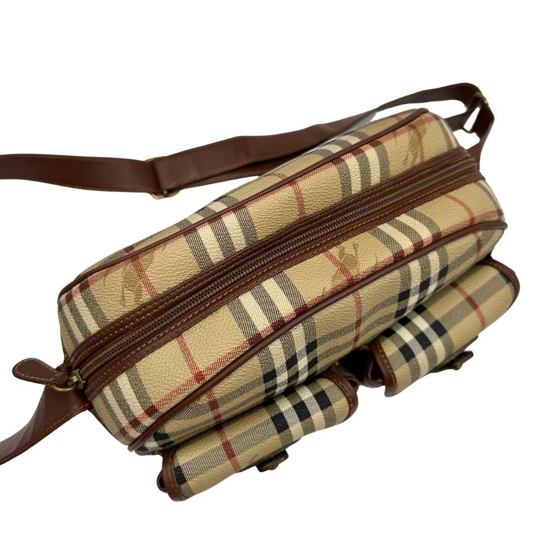 Tracolla Burberry tartan in canvas beige