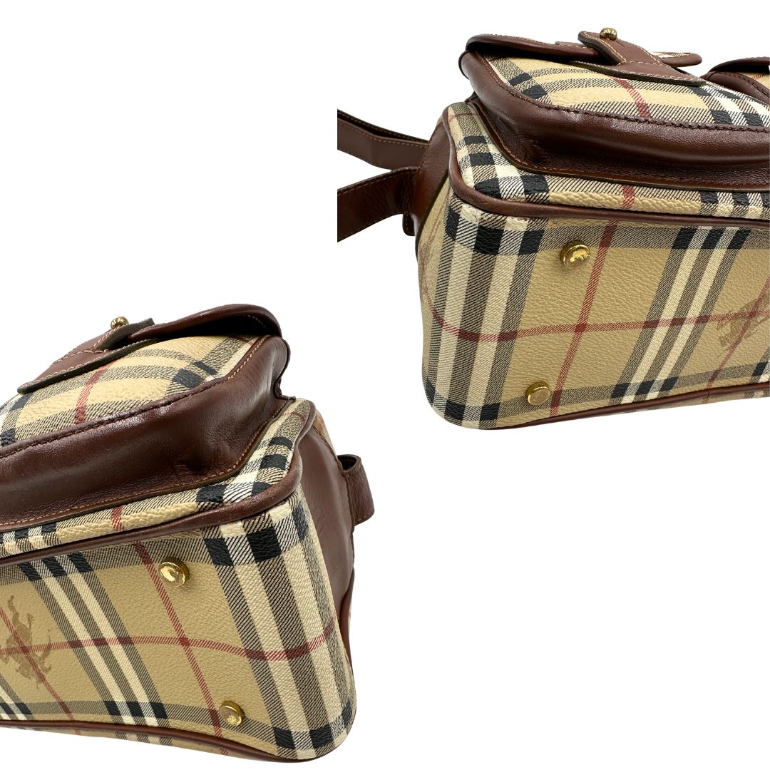 Tracolla Burberry tartan in canvas beige