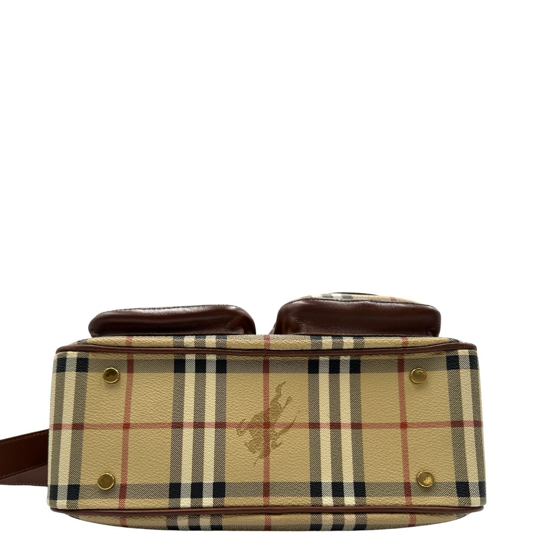 Tracolla Burberry tartan in canvas beige