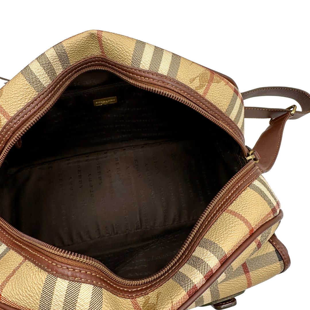 Tracolla Burberry tartan in canvas beige