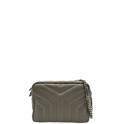 front Borsa Saint Laurent in pelle grigia