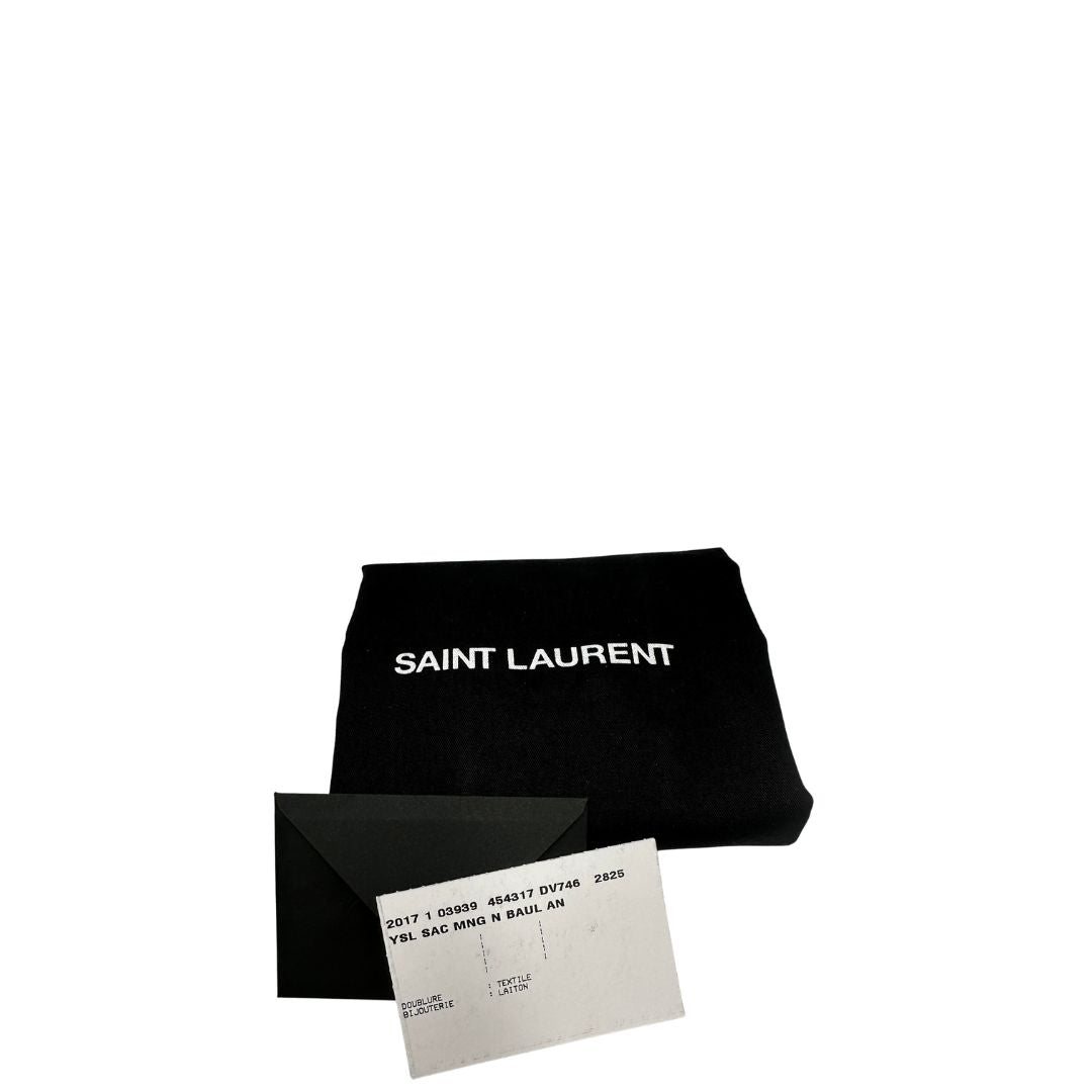 dustbag Borsa Saint Laurent in pelle grigia 