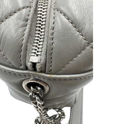 Borsa Saint Laurent in pelle grigia