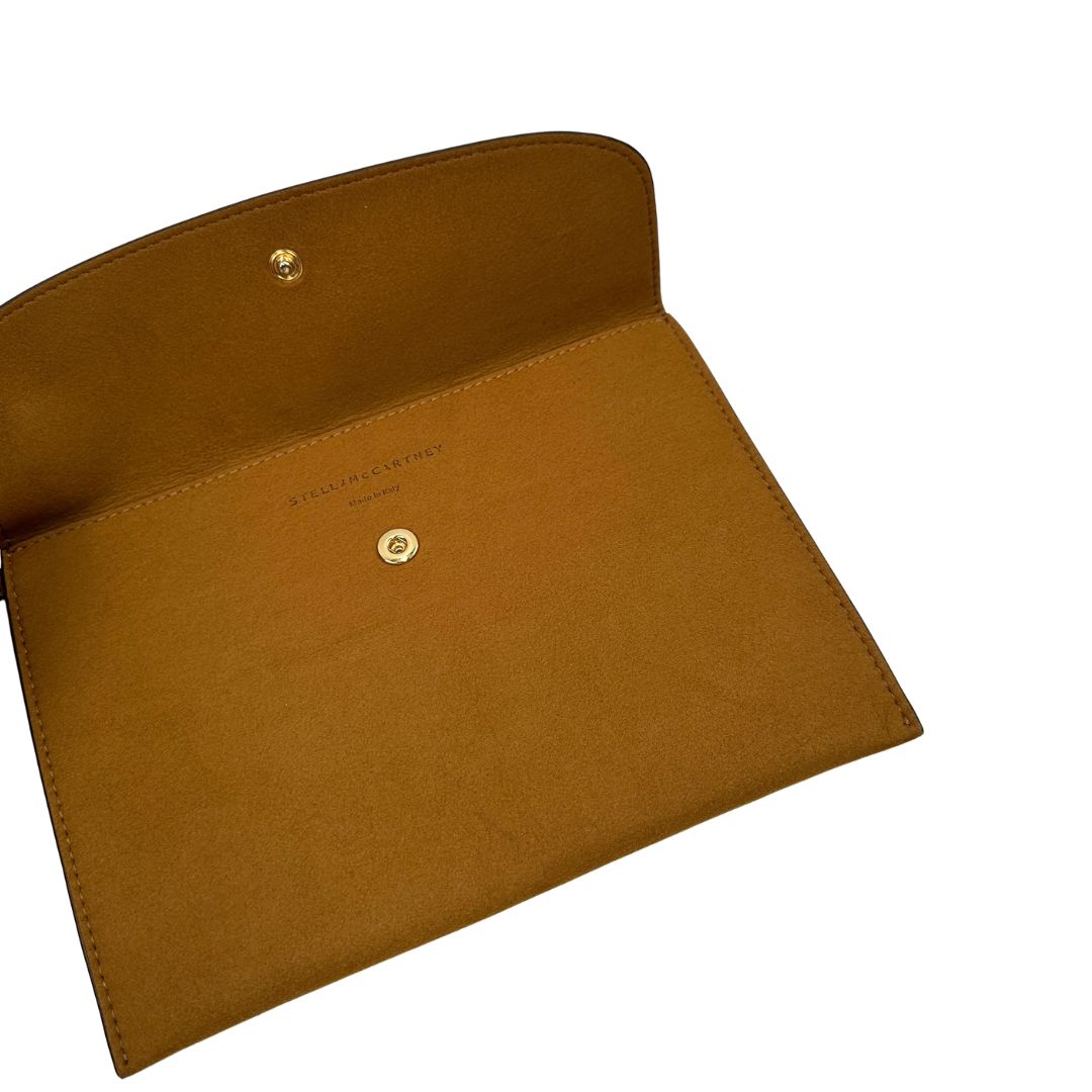 bottone  della borsa Stella McCartney in ecopelle verniciata grigia 