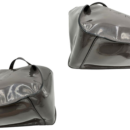 angoli Borsa Stella McCartney in ecopelle verniciata grigia 