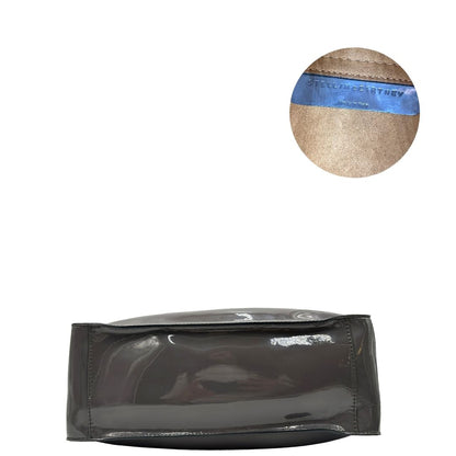 base Borsa Stella McCartney in ecopelle verniciata grigia