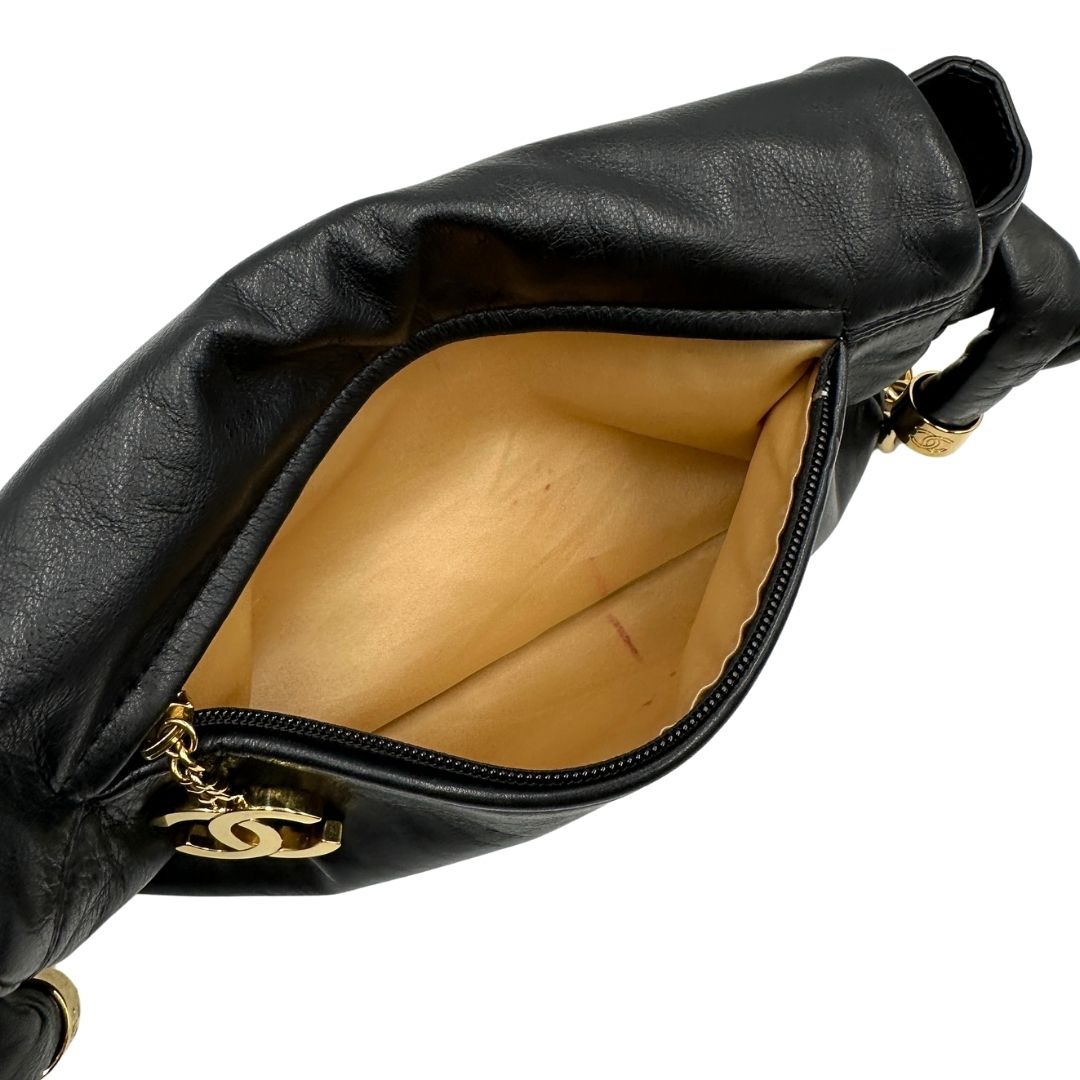 Borsa Chanel Rodeo Drive nera in pelle nero