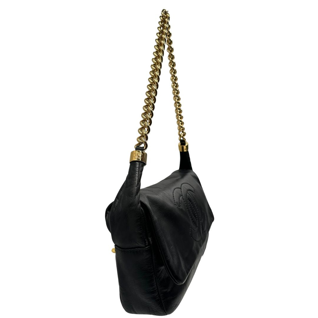 Borsa Chanel Rodeo Drive nera in pelle nero