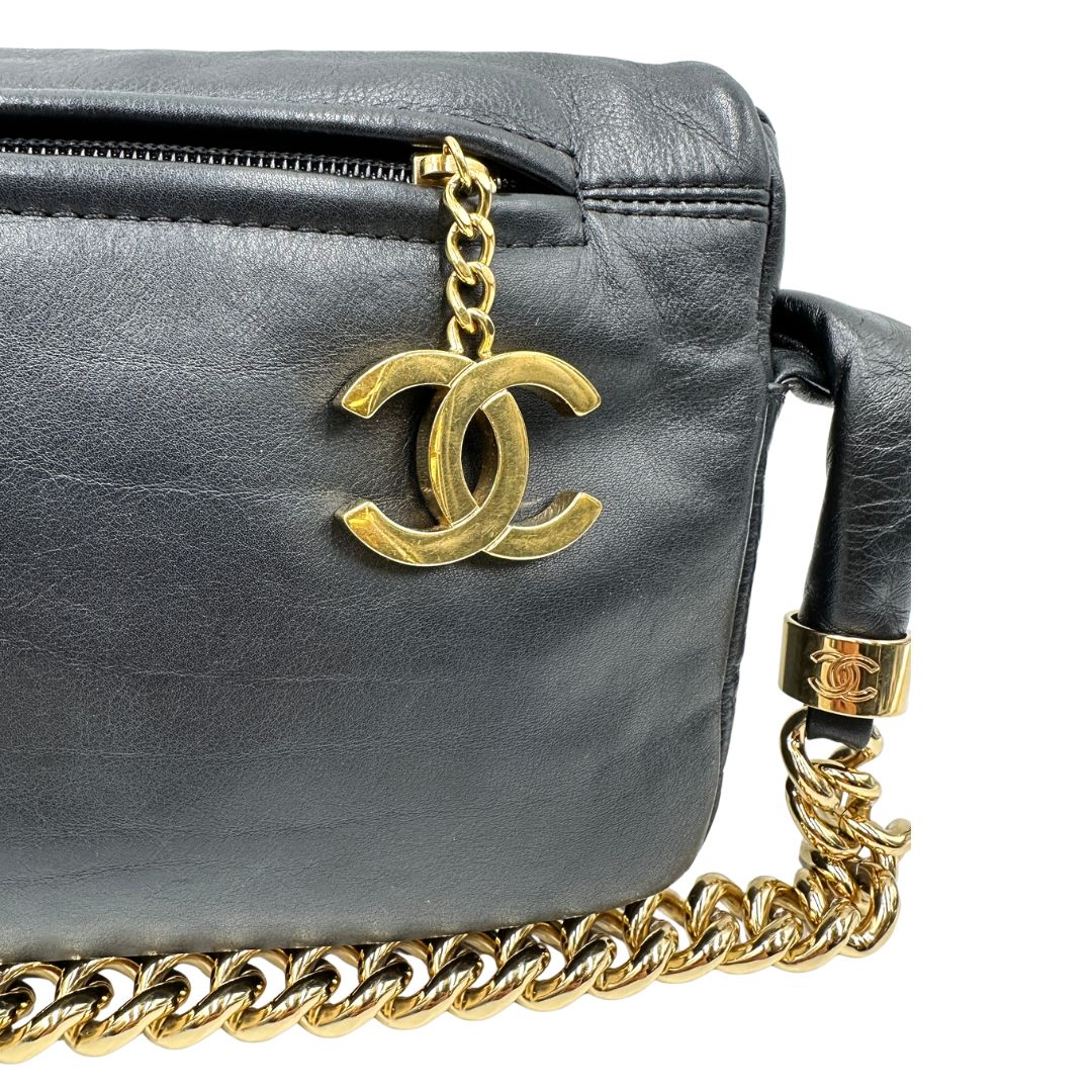 Borsa Chanel Rodeo Drive nera in pelle nero