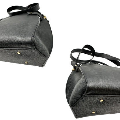 angoli  Borsa Coccinelle in pelle martellata nera, di lusso, originale 