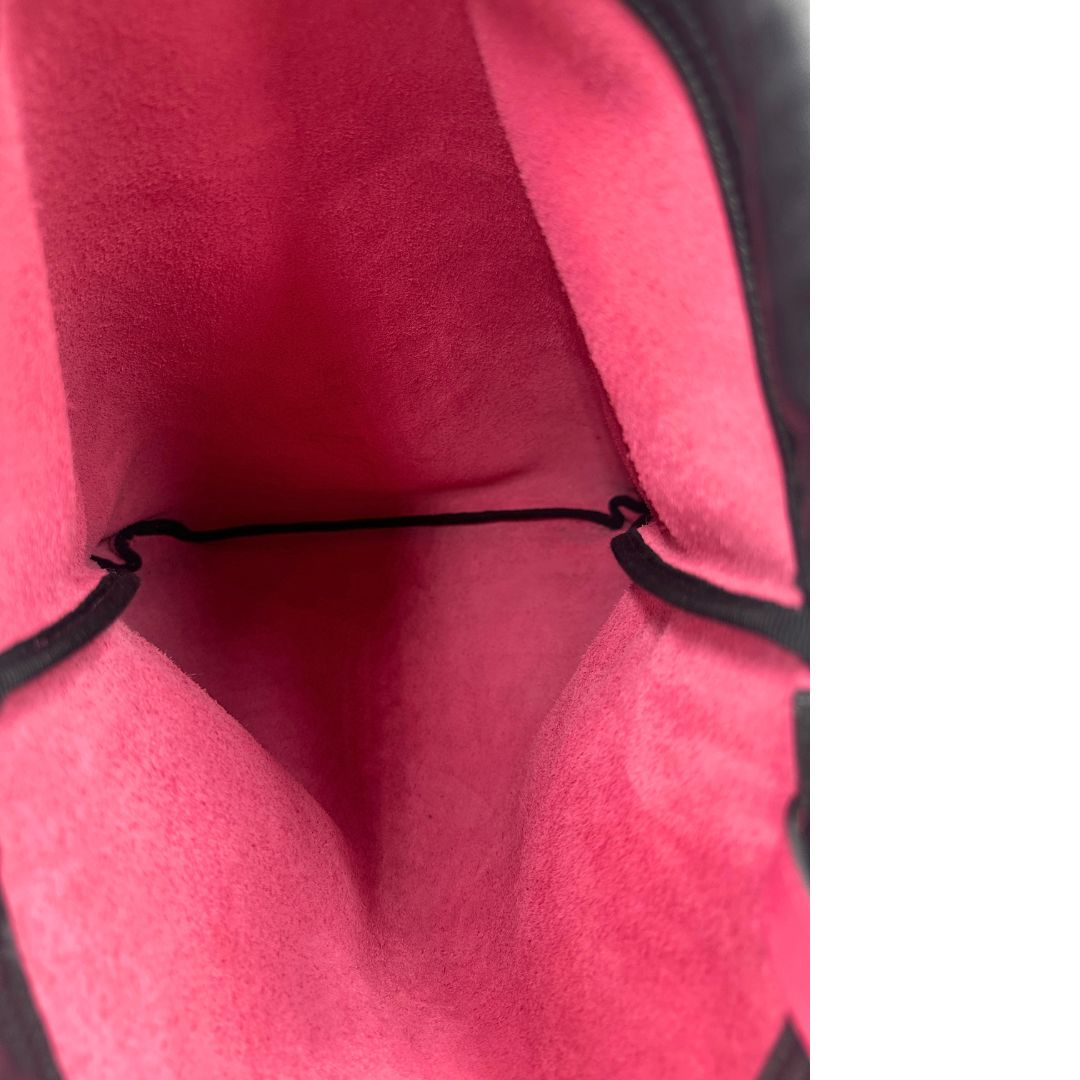 Gucci Print Leather Drawstring Backpack