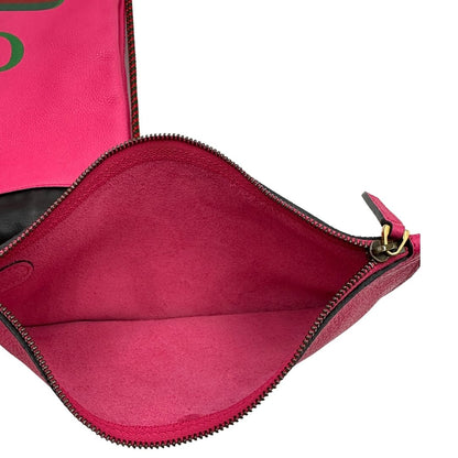 Gucci Print Leather Drawstring Backpack