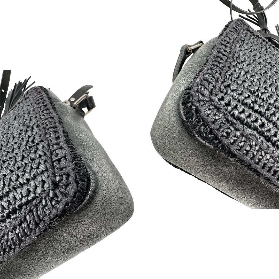 Camera bag Saint Laurent rafia