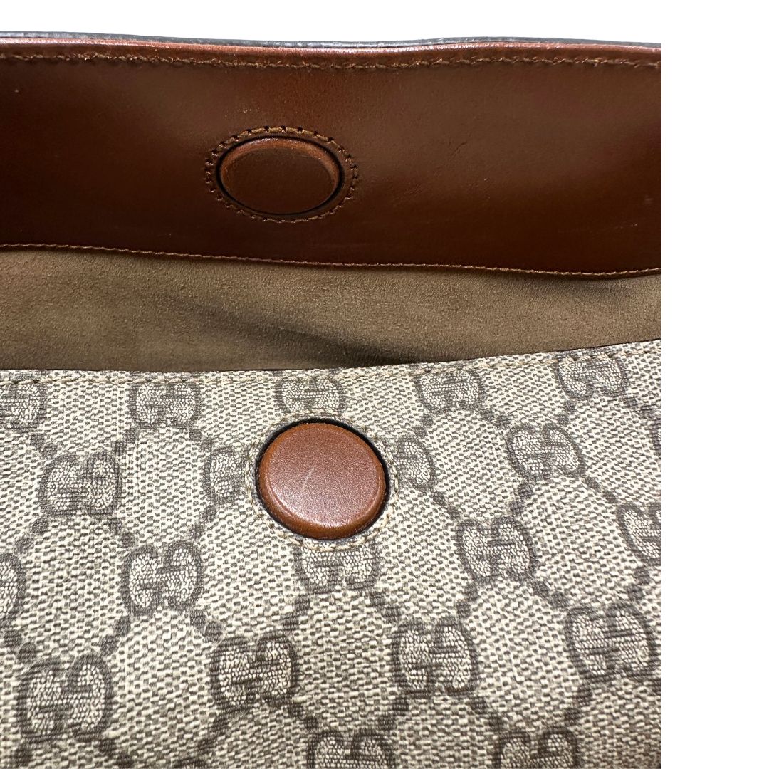 Tote Gucci GG Supreme in pelle marrone