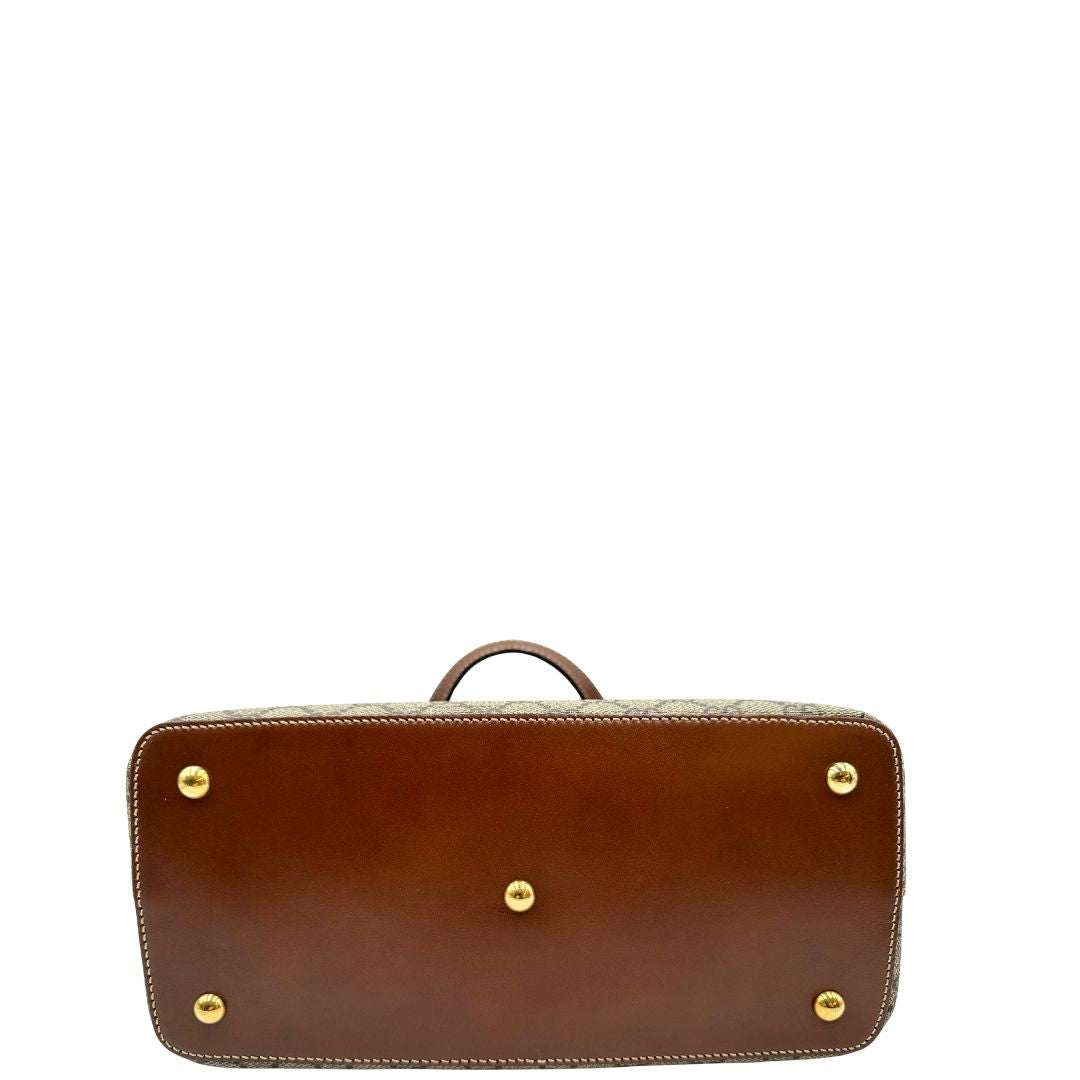 Tote Gucci GG Supreme in pelle marrone