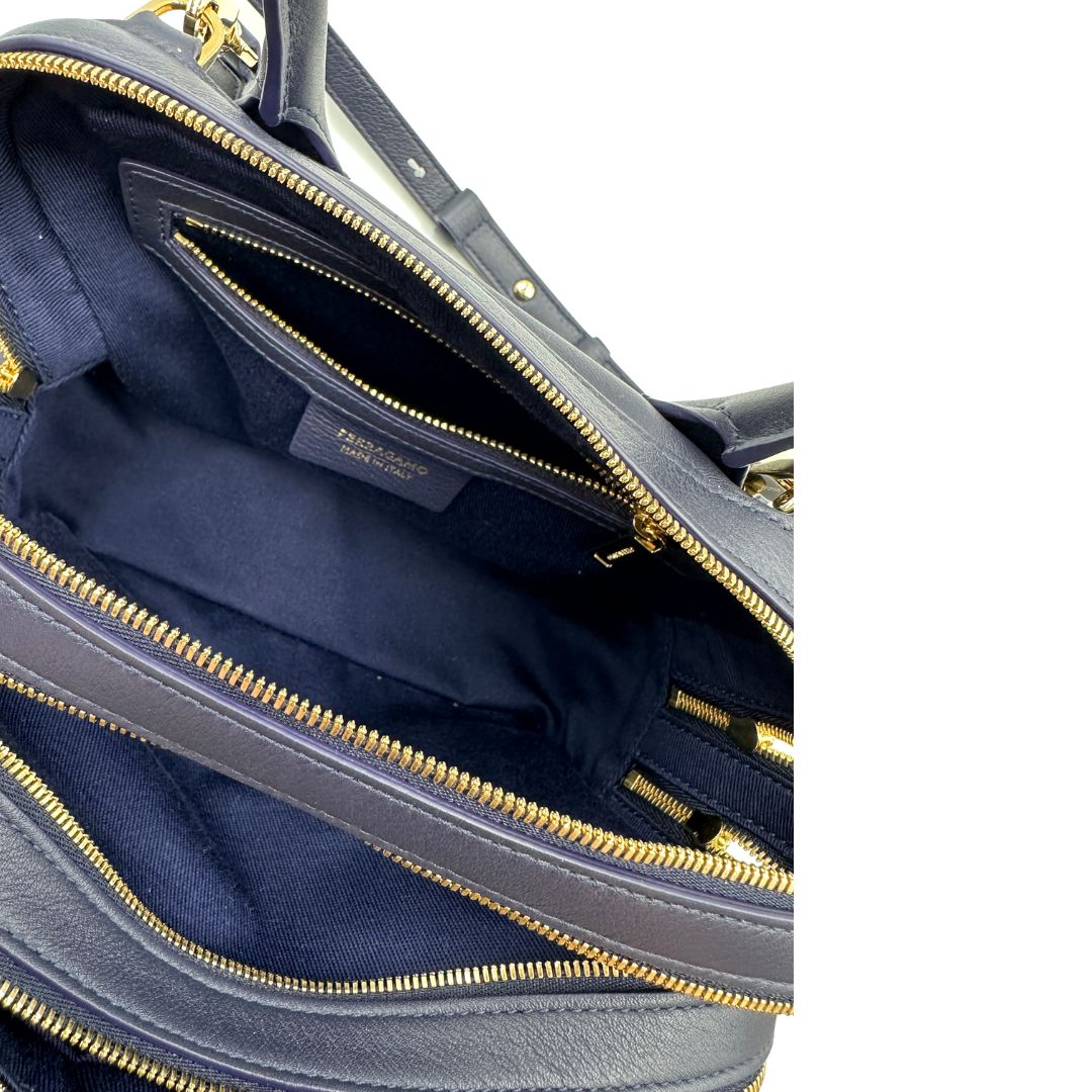 Tote Star Salvatore Ferragamo in pelle blu