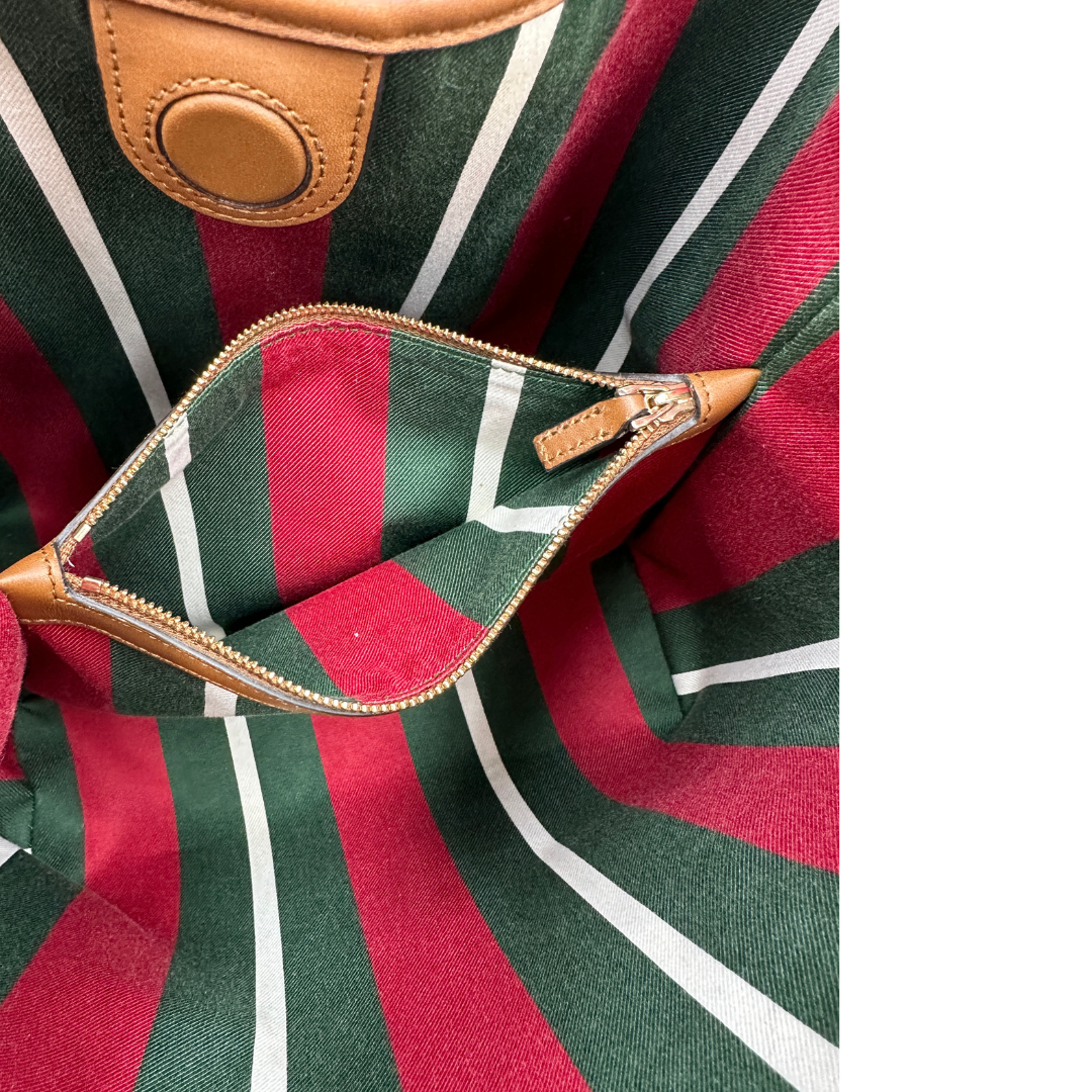 Secchiello Gucci GG Supreme in pelle beige