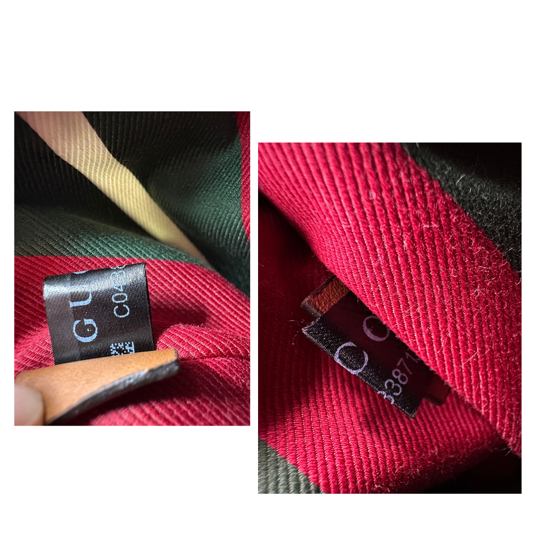 Secchiello Gucci GG Supreme in pelle beige