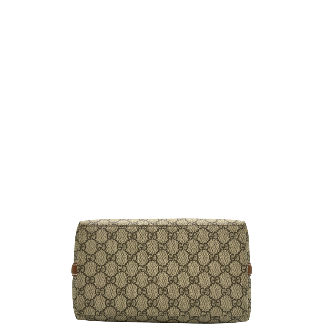 Secchiello Gucci GG Supreme in pelle beige