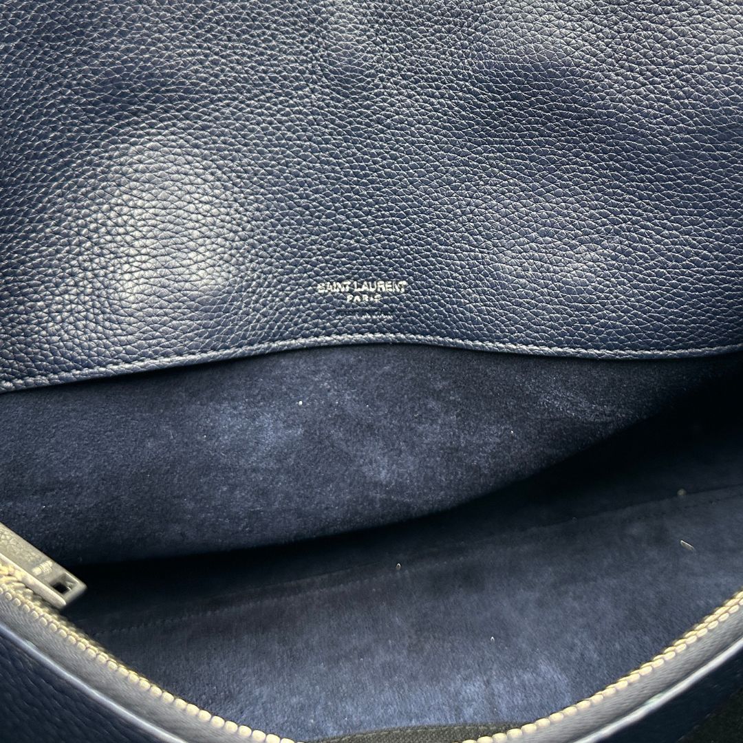 Borsa Saint Laurent Sac De Jour blu