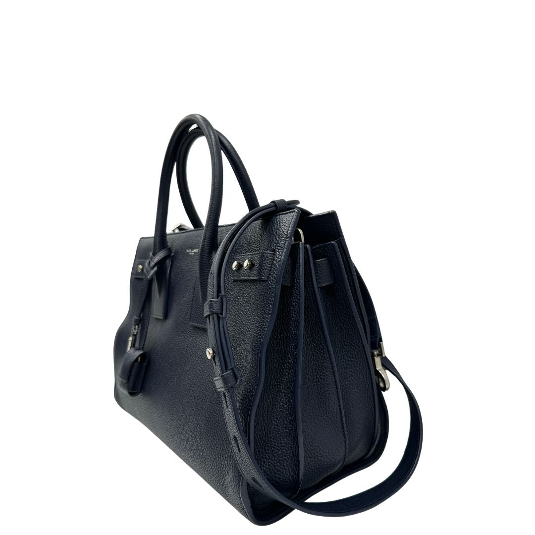 Borsa Saint Laurent Sac De Jour blu