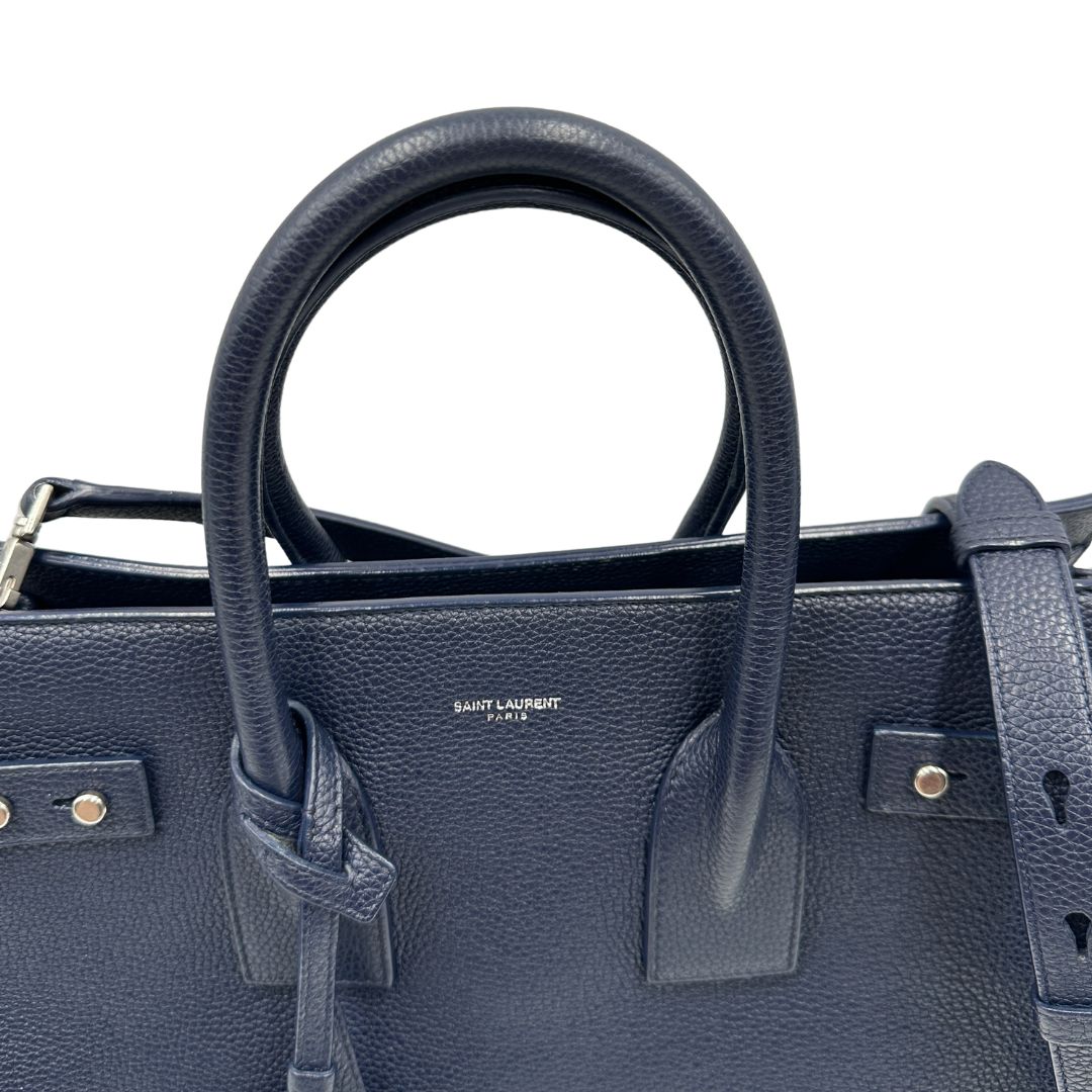 Borsa Saint Laurent Sac De Jour blu