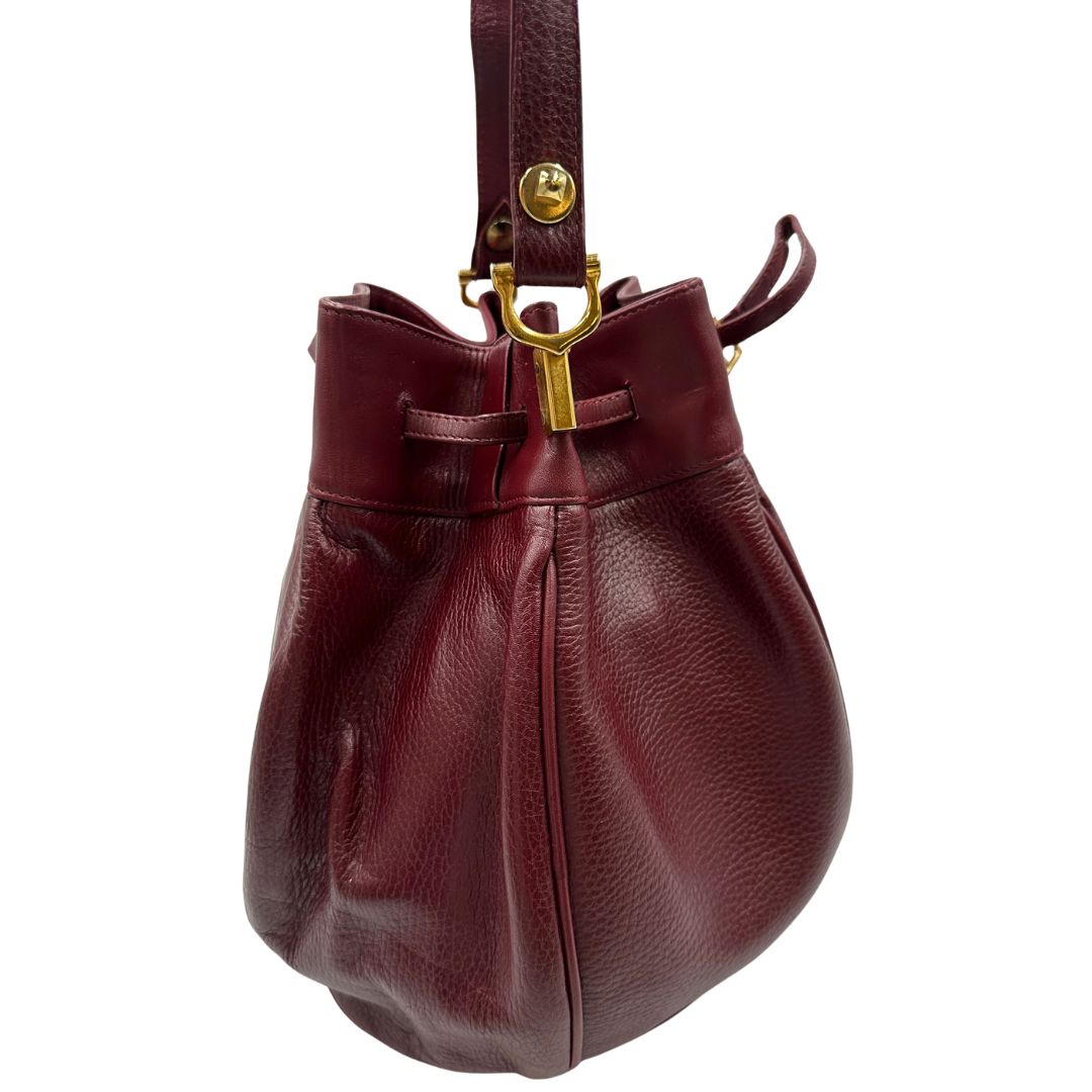 Secchiello Must de Cartier in pelle bordeaux
