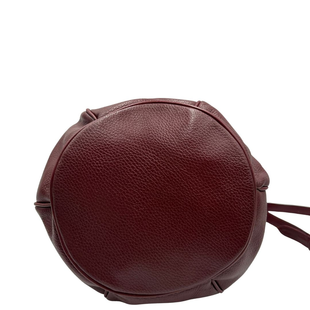 Secchiello Must de Cartier in pelle bordeaux