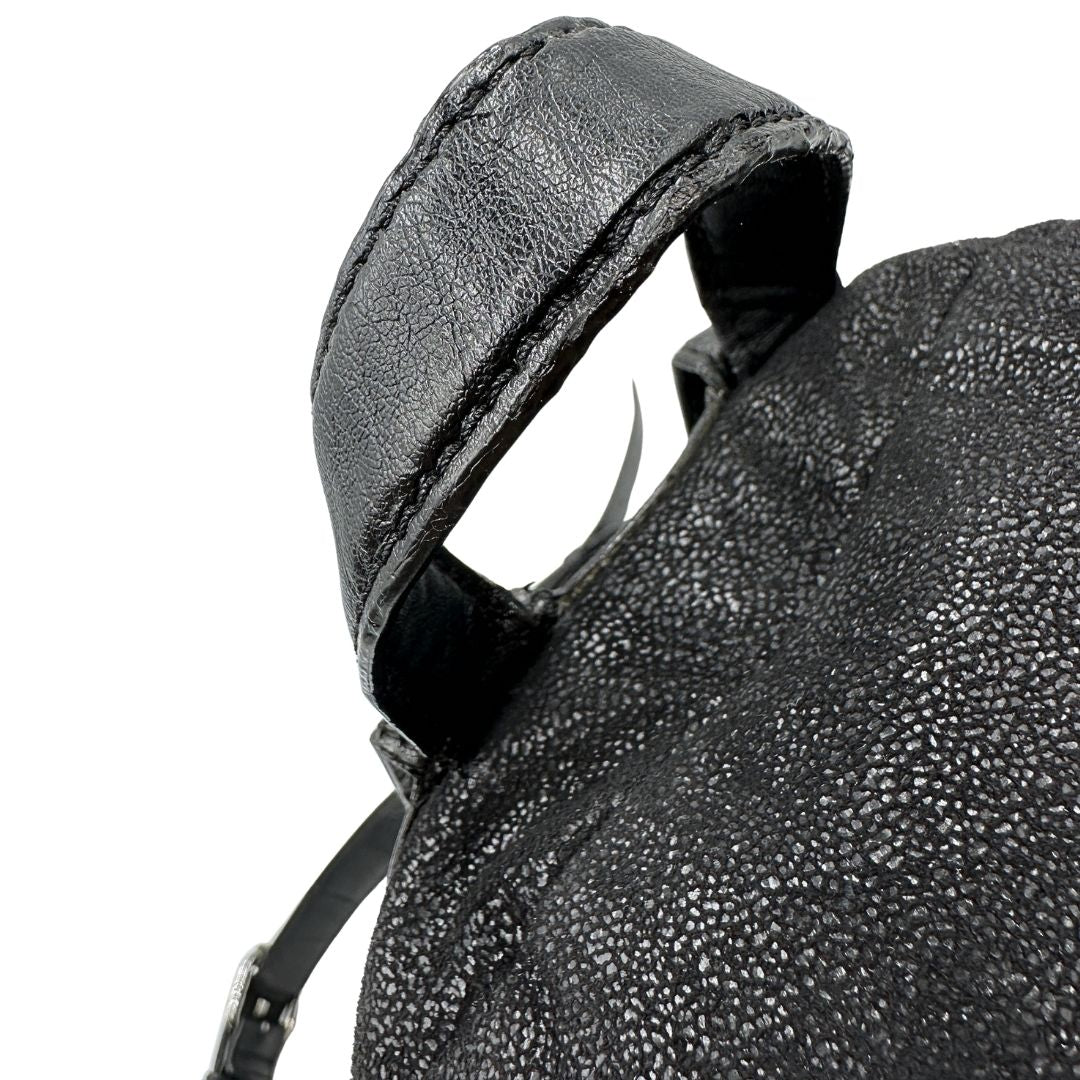 Zaino Falabella Stella McCartney in shaggy deer nero
