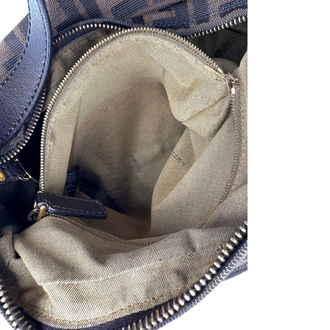 Hobo Fendi Hobo Chef Zucca in tessuto marrone