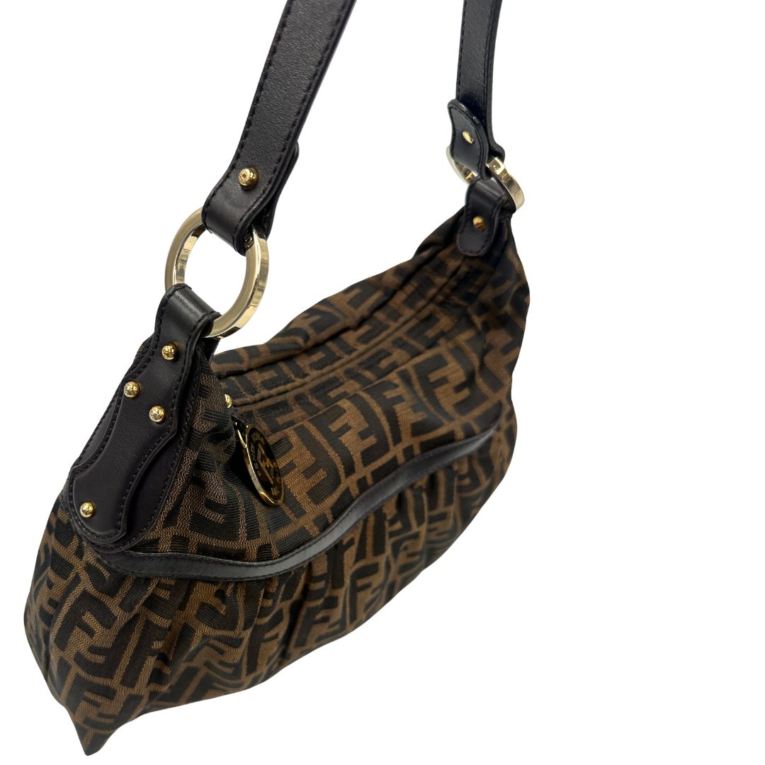 Hobo Fendi Hobo Chef Zucca in tessuto marrone