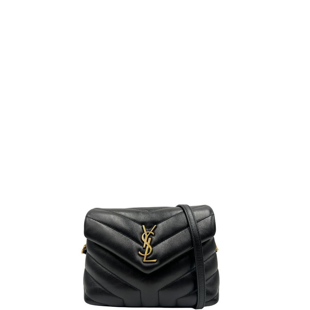 Loulou Toy Mini Saint Laurent in pelle nero