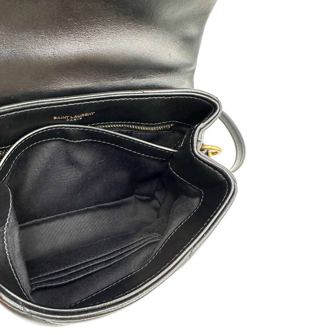 Loulou Toy Mini Saint Laurent in pelle nero