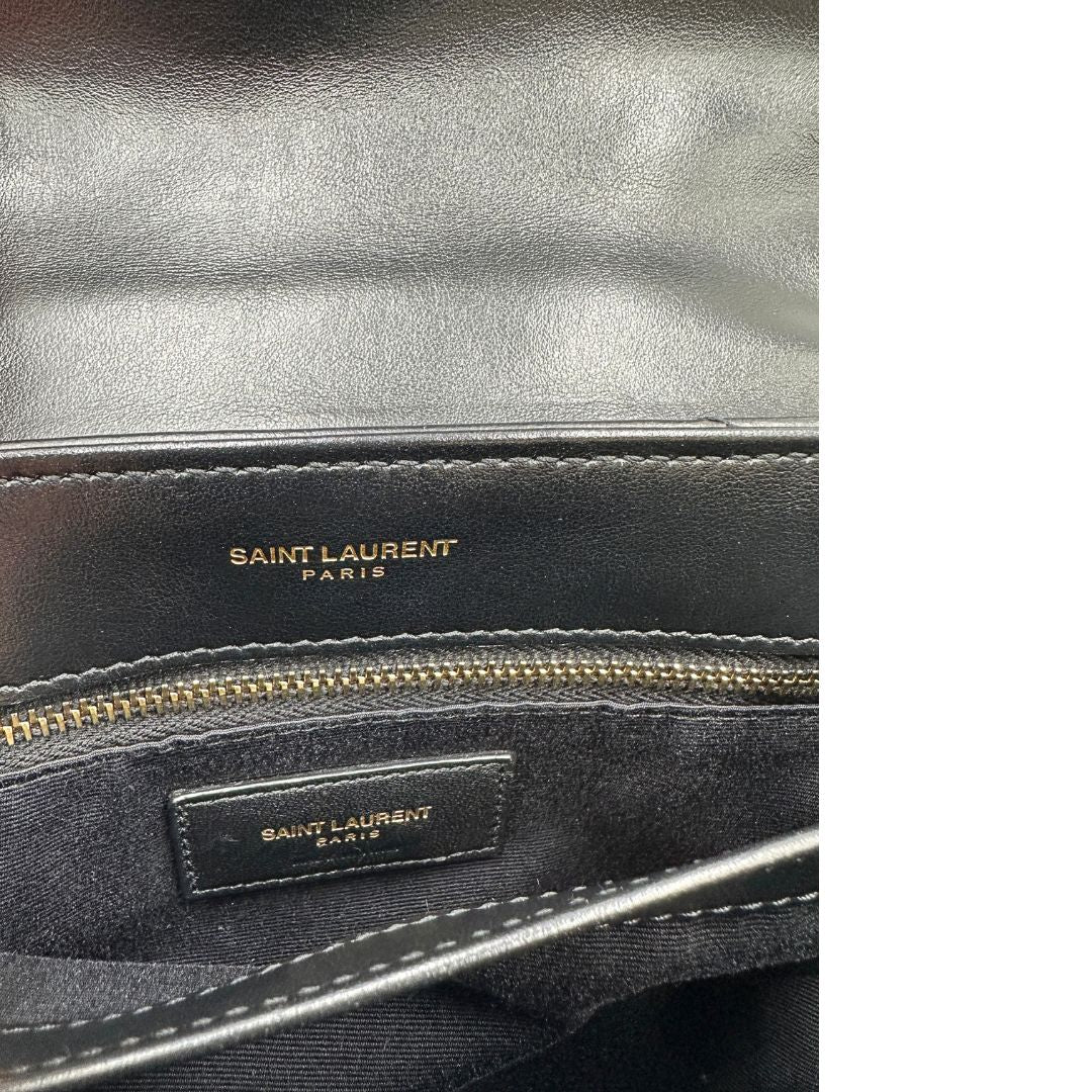 Loulou Toy Mini Saint Laurent in pelle nero