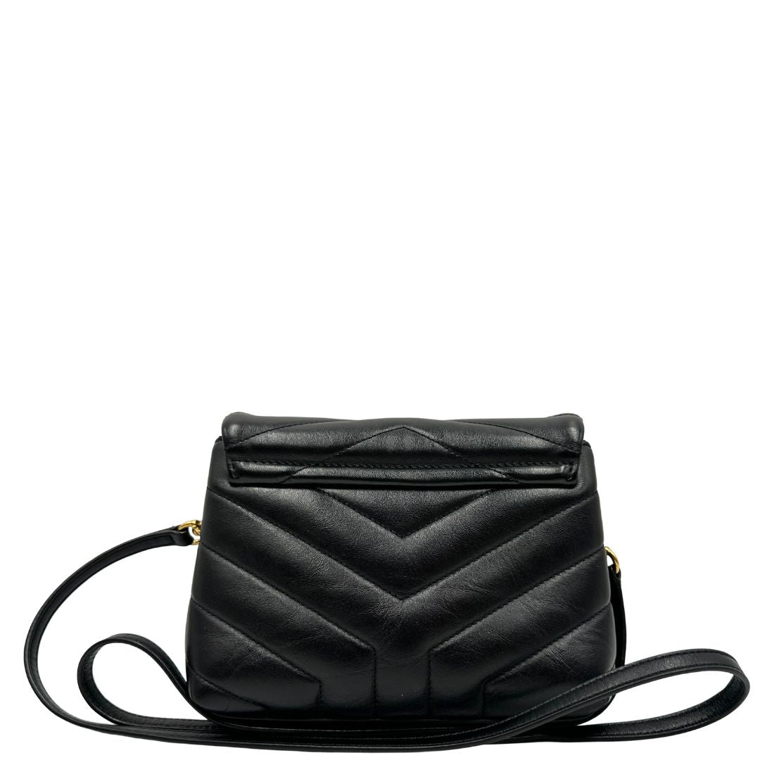Loulou Toy Mini Saint Laurent in pelle nero