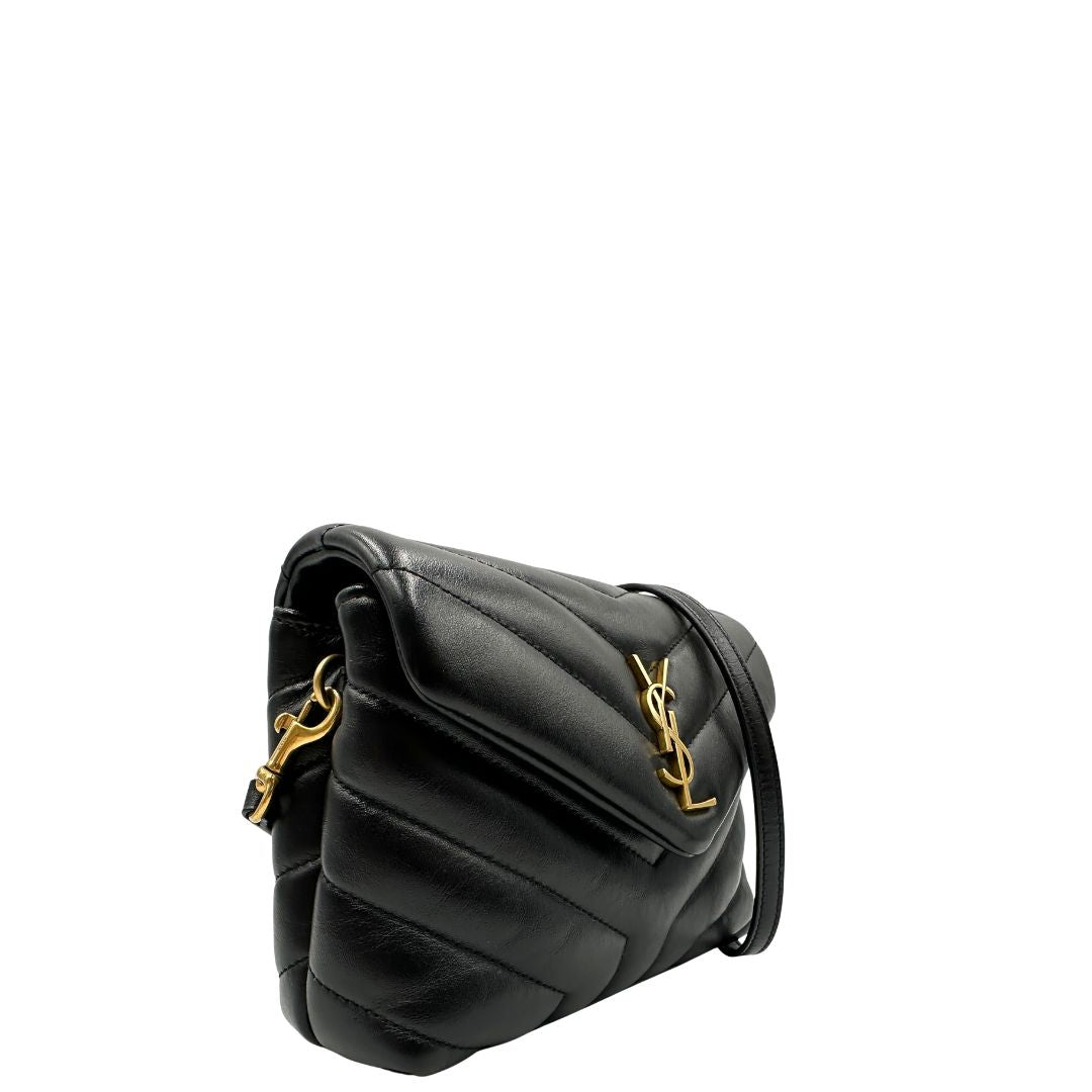 Loulou Toy Mini Saint Laurent in pelle nero