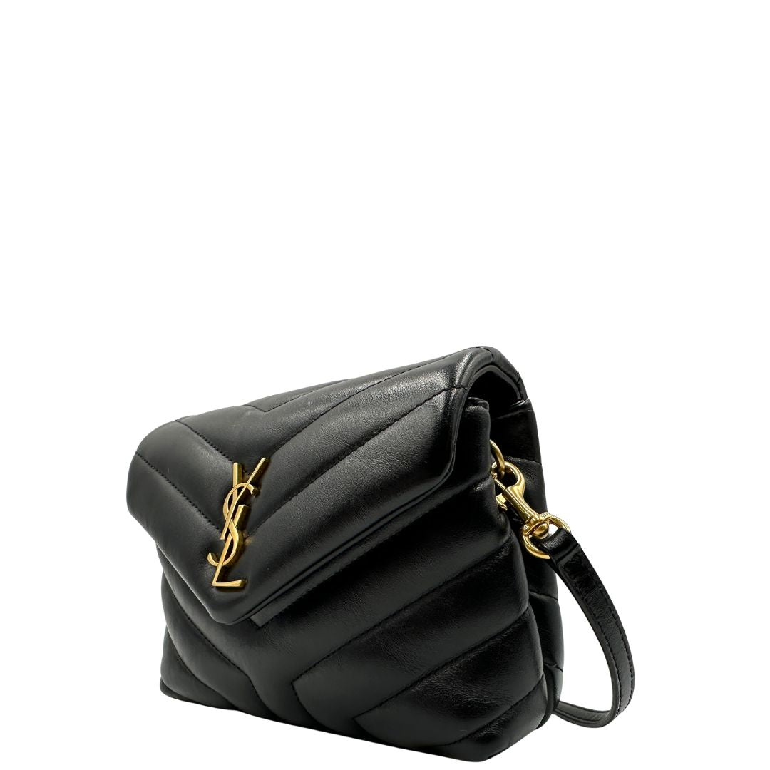 Loulou Toy Mini Saint Laurent in pelle nero