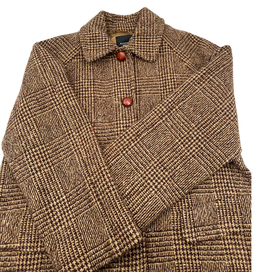 Cappotto Pitone Weekend Max Mara tg. 42 in 10 % poliammide marrone