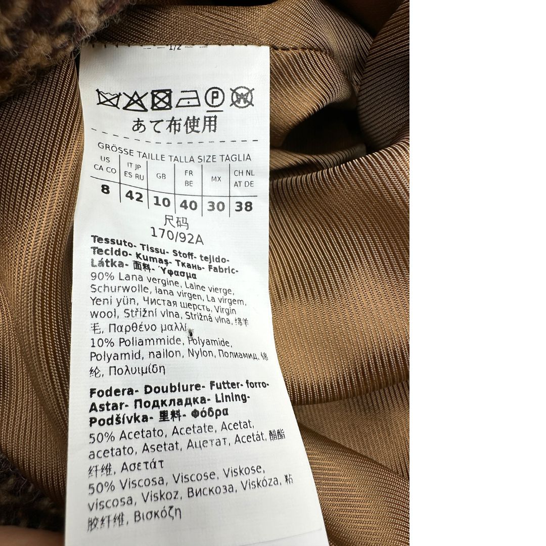 Cappotto Pitone Weekend Max Mara tg. 42 in 10 % poliammide marrone